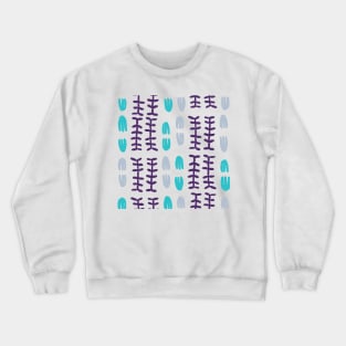 Weird Leaf Abstract Pattern Crewneck Sweatshirt